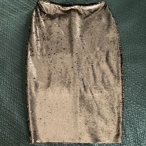 Sequin pencil skirt
